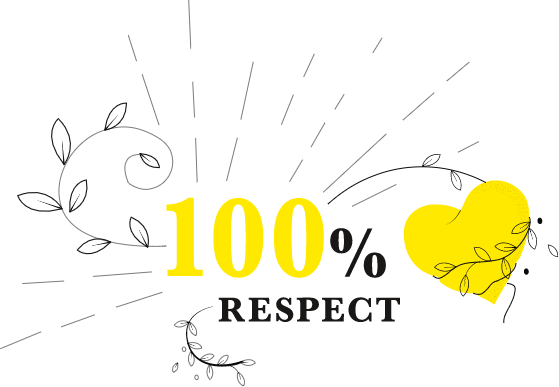 100% respect